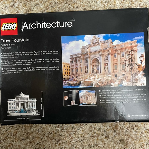 LEGO Architecture Trevi Fountain with White and Blue Bricks. New. - Picture 4 of 4
